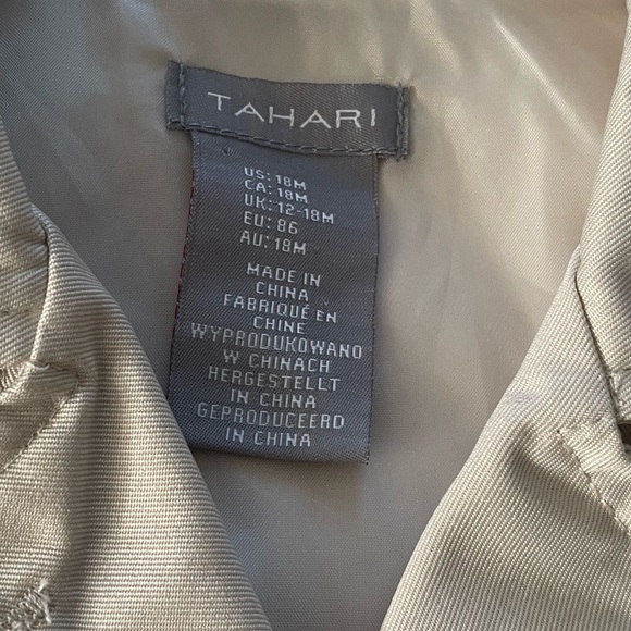 Tahari Kids Cream Pea Coat - Picture 8 of 11